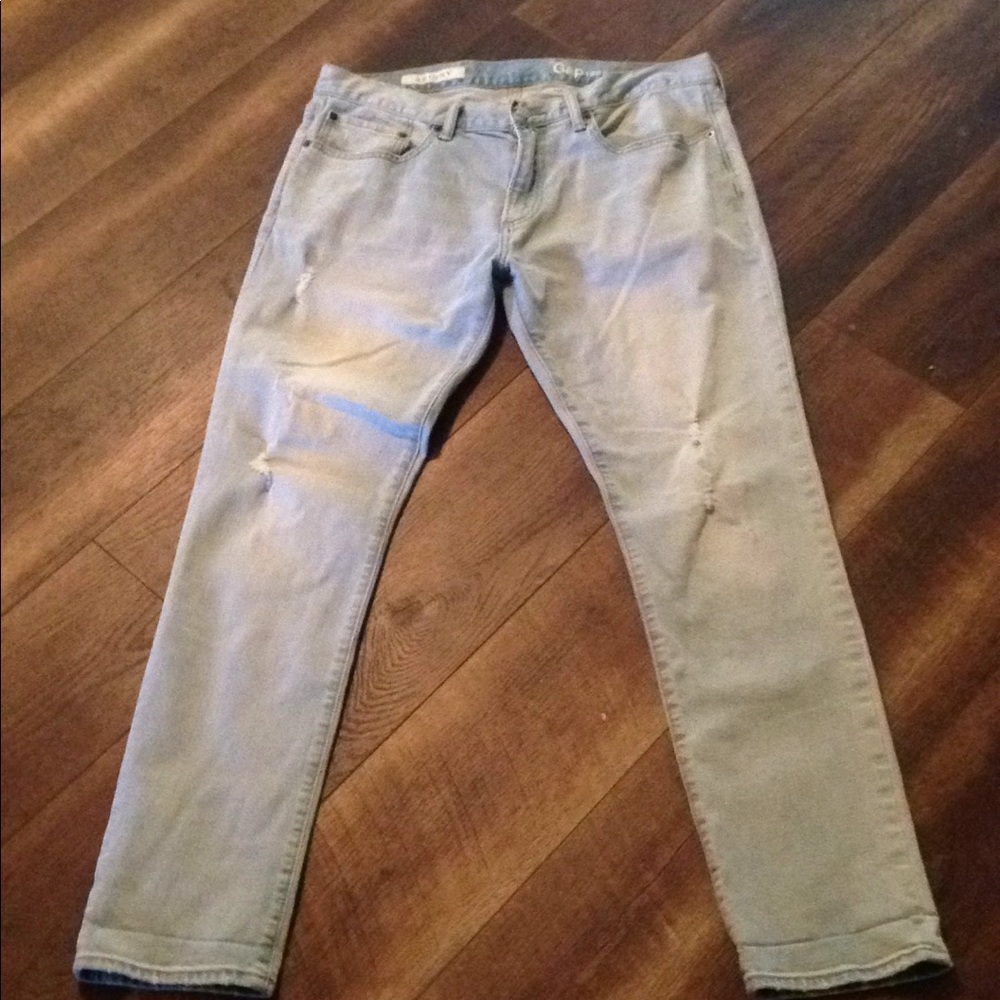 Men's GAP skinny light wash 36x32 jeans like new